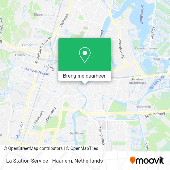 La Station Service - Haarlem kaart
