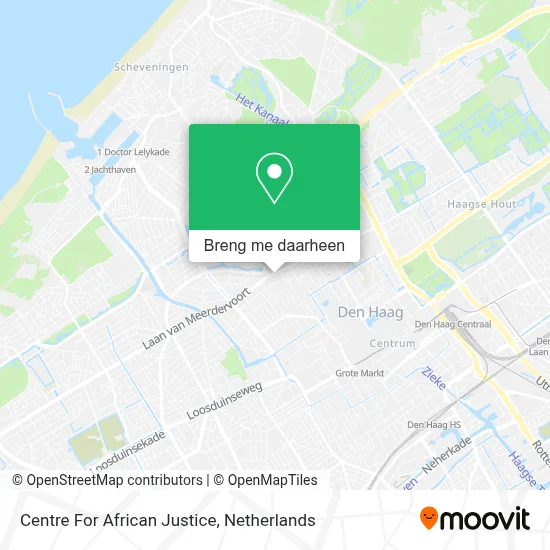 Centre For African Justice kaart