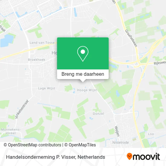Handelsonderneming P. Visser kaart