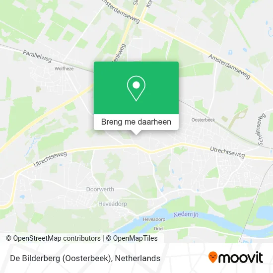 De Bilderberg (Oosterbeek) kaart