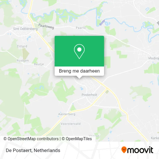 De Postaert kaart