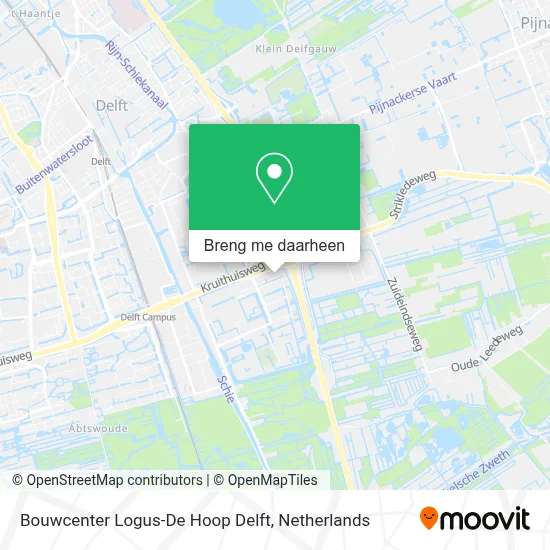 Bouwcenter Logus-De Hoop Delft kaart