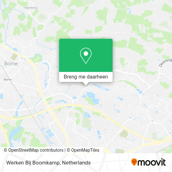 Werken Bij Boomkamp kaart
