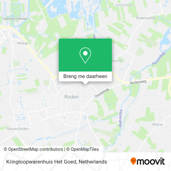 Kringloopwarenhuis Het Goed kaart