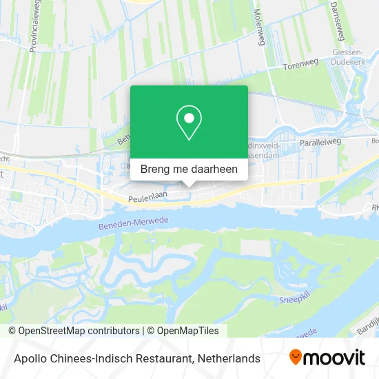 Apollo Chinees-Indisch Restaurant kaart