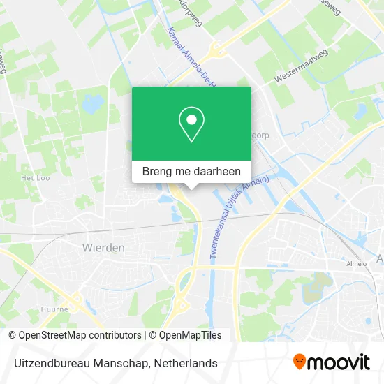 Uitzendbureau Manschap kaart