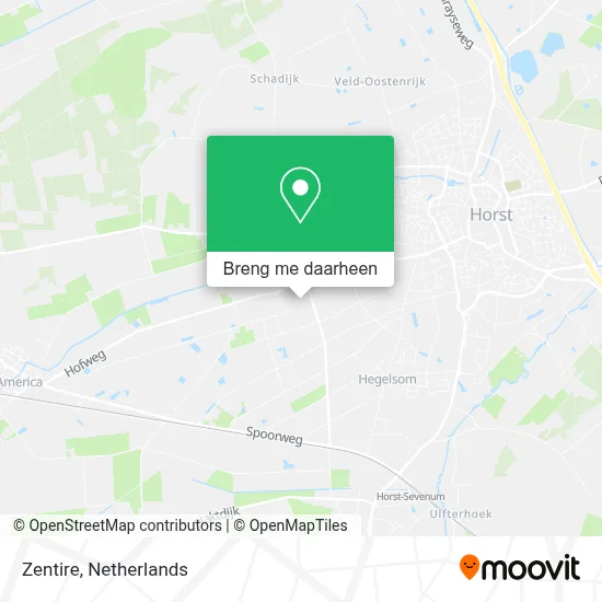 Zentire kaart