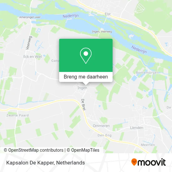 Kapsalon De Kapper kaart