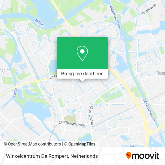 Winkelcentrum De Rompert kaart