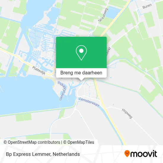 Bp Express Lemmer kaart
