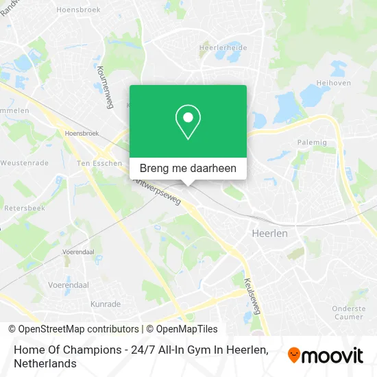 Home Of Champions - 24 / 7 All-In Gym In Heerlen kaart
