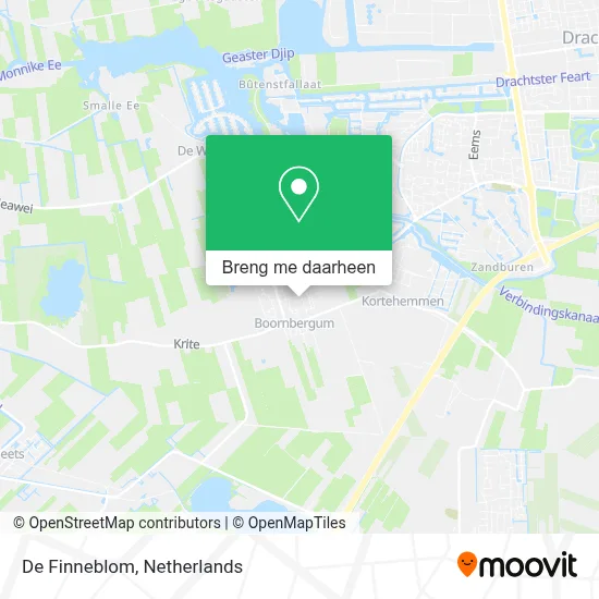 De Finneblom kaart