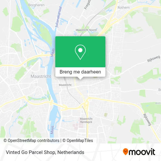 Vinted Go Parcel Shop kaart