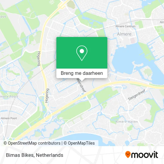 Bimas Bikes kaart