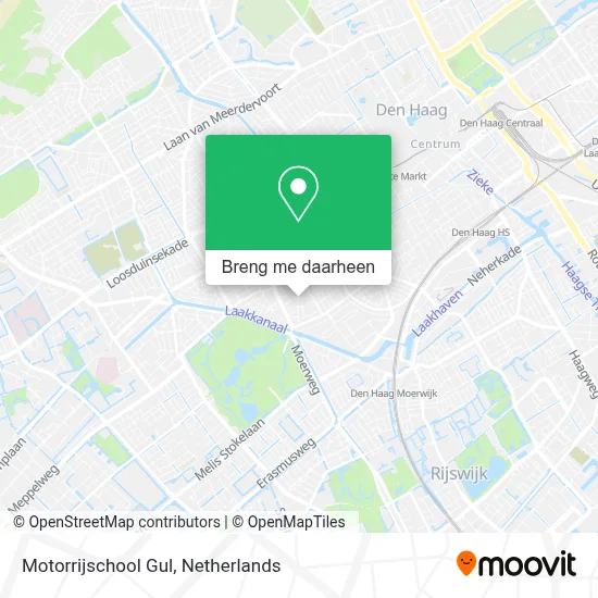 Motorrijschool Gul kaart