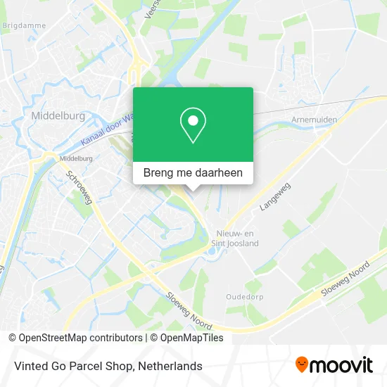Vinted Go Parcel Shop kaart