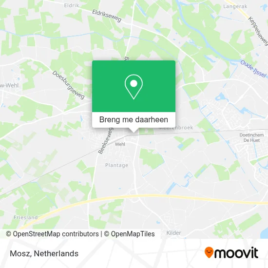 Mosz kaart