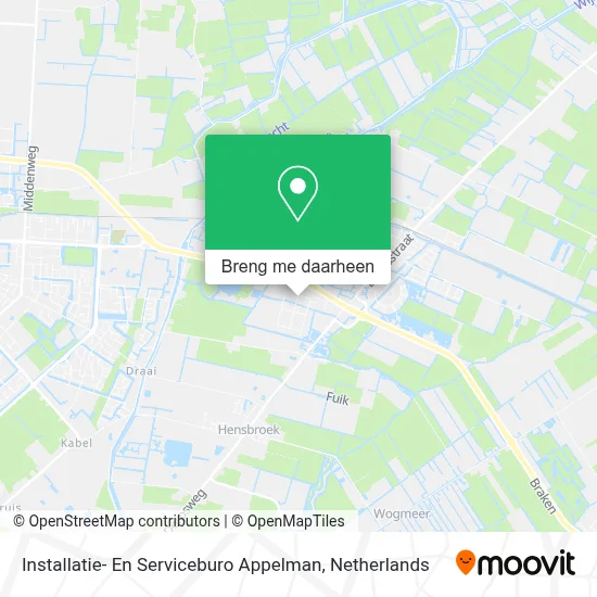 Installatie- En Serviceburo Appelman kaart