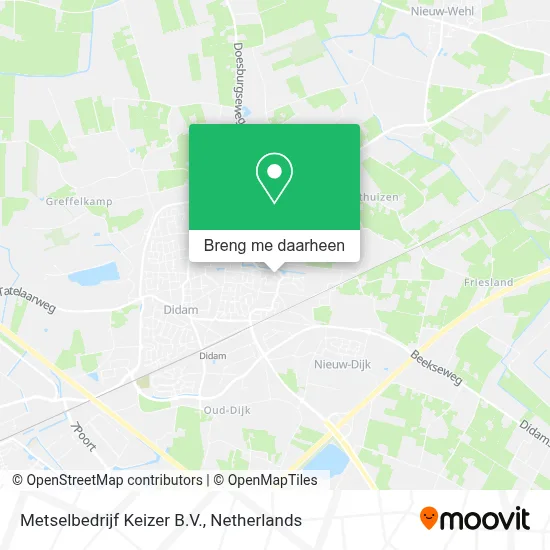 Metselbedrijf Keizer B.V. kaart