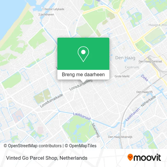 Vinted Go Parcel Shop kaart
