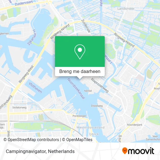 Campingnavigator kaart