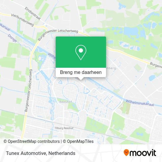 Tunex Automotive kaart