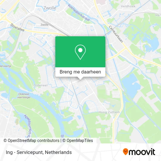 Ing - Servicepunt kaart