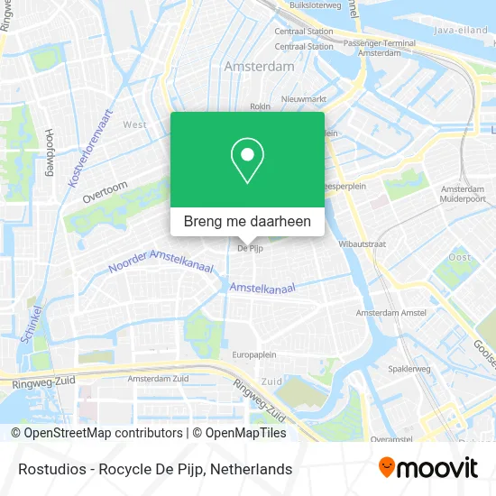 Rostudios - Rocycle De Pijp kaart