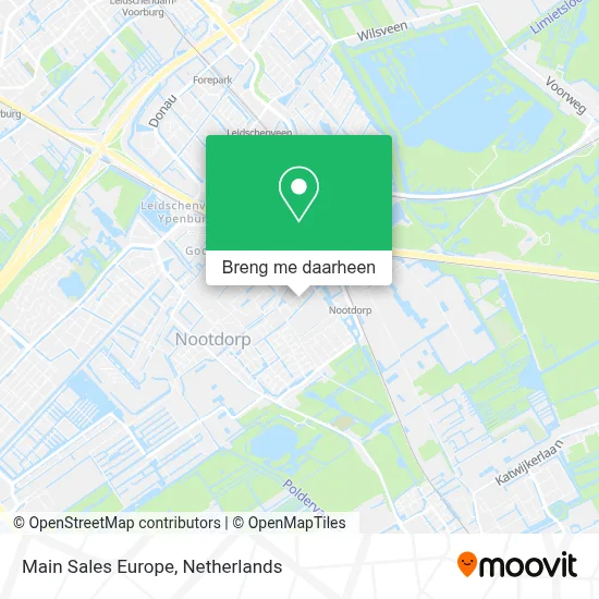 Main Sales Europe kaart