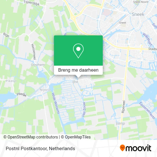 Postnl Postkantoor kaart