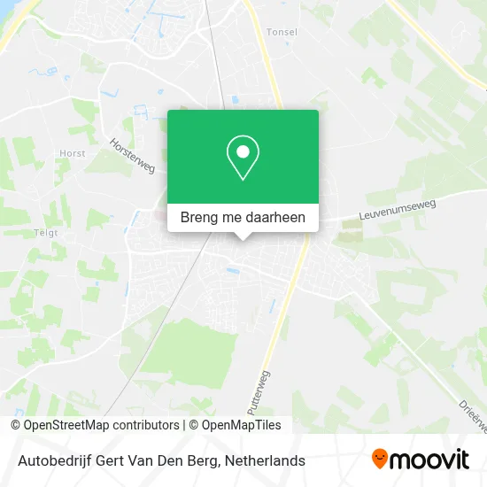 Autobedrijf Gert Van Den Berg kaart