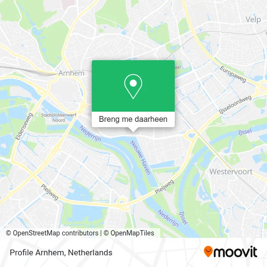 Profile Arnhem kaart