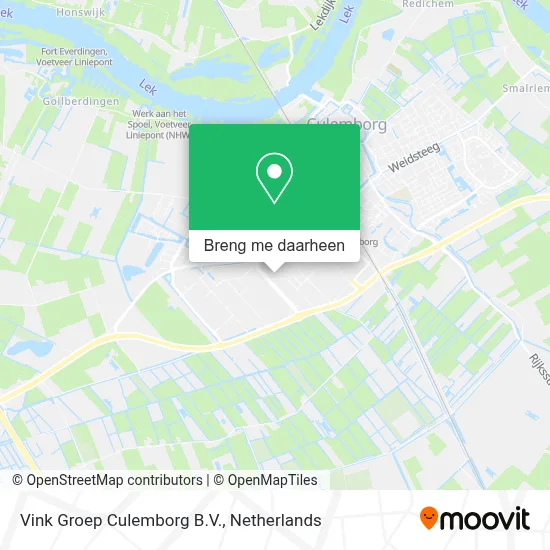 Vink Groep Culemborg B.V. kaart