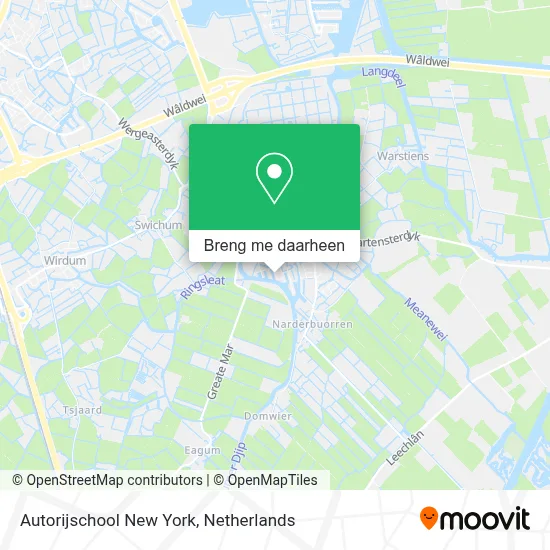 Autorijschool New York kaart