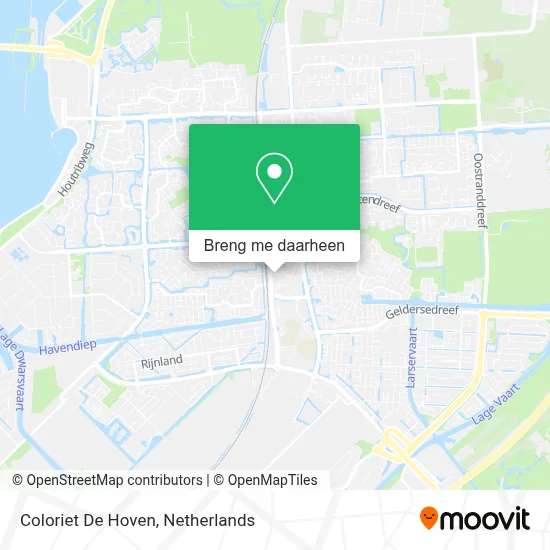 Coloriet De Hoven kaart