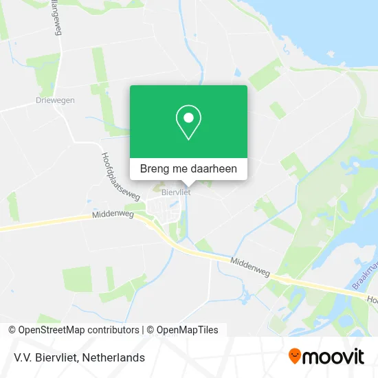 V.V. Biervliet kaart