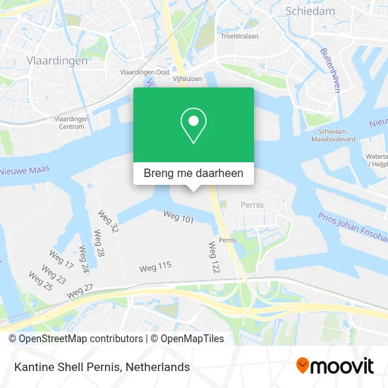 Kantine Shell Pernis kaart