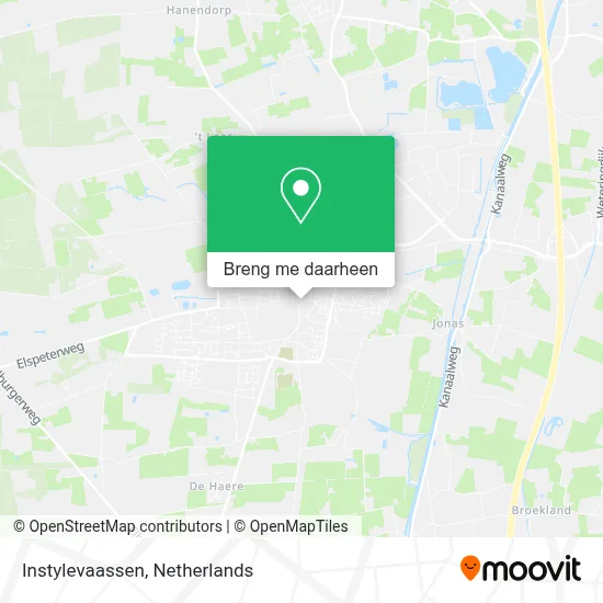 Instylevaassen kaart