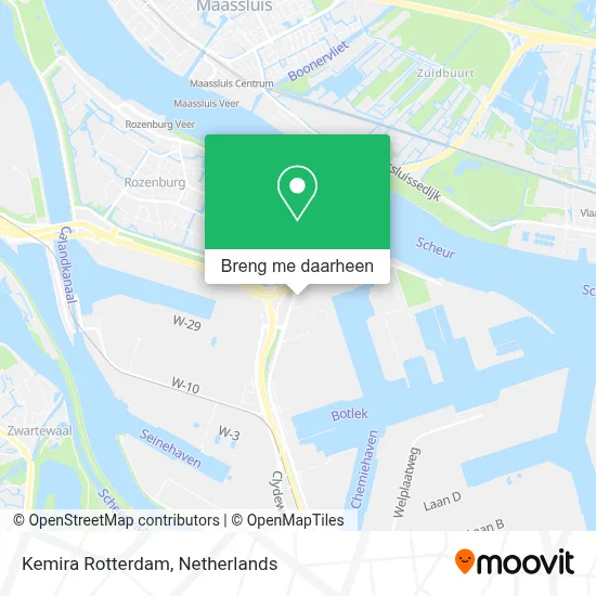 Kemira Rotterdam kaart