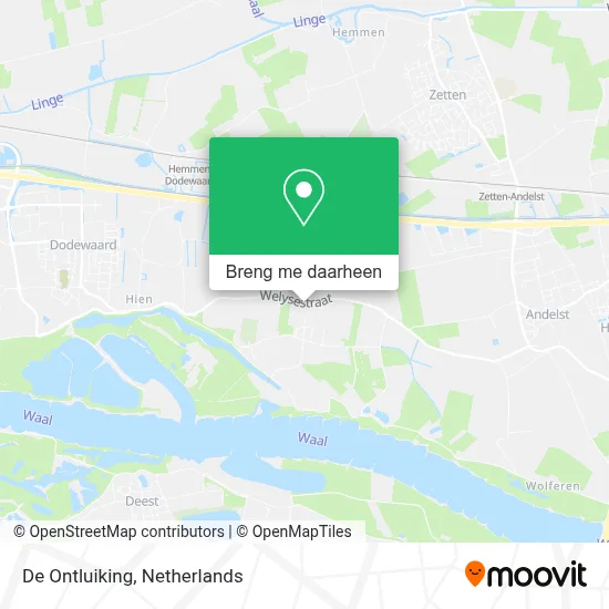 De Ontluiking kaart