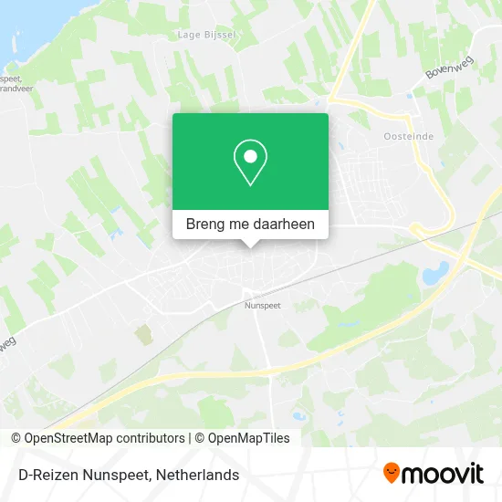 D-Reizen Nunspeet kaart