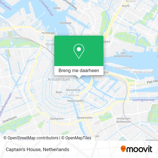 Captain's House kaart