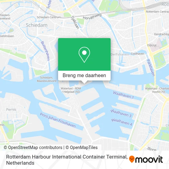 Rotterdam Harbour International Container Terminal kaart