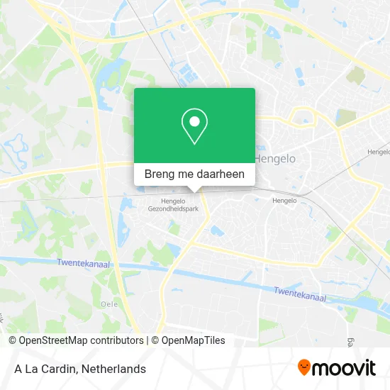 A La Cardin kaart