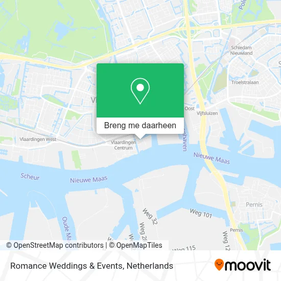 Romance Weddings & Events kaart