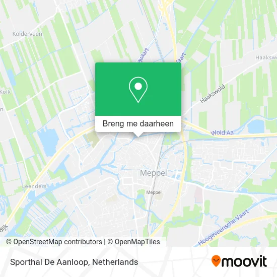 Sporthal De Aanloop kaart