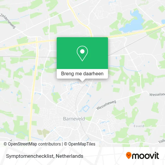 Symptomenchecklist kaart