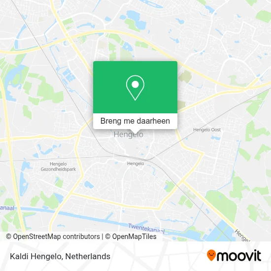 Kaldi Hengelo kaart