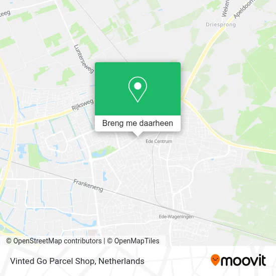 Vinted Go Parcel Shop kaart