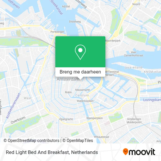 Red Light Bed And Breakfast kaart